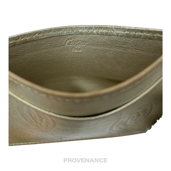 🔴 Cartier Card Holder Wallet - Champagne Gold Leather - Picture 4 of 6